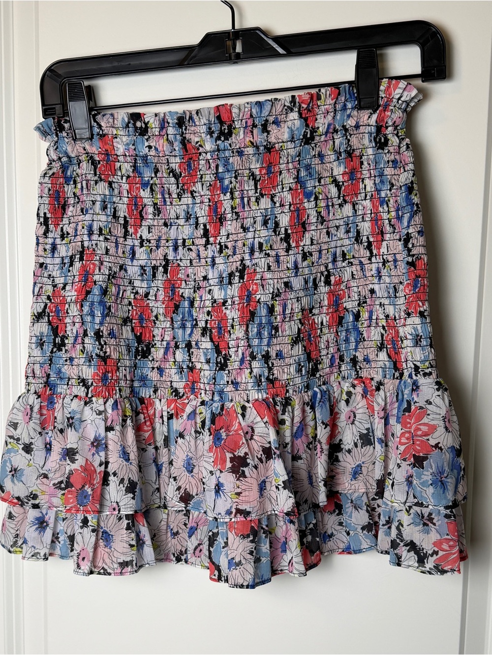 Veronica Beard Smocked Skirt